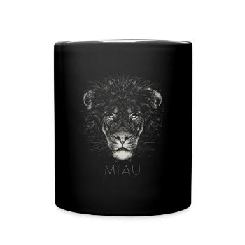 Meow Lion - Full Colour Mug - black - Front