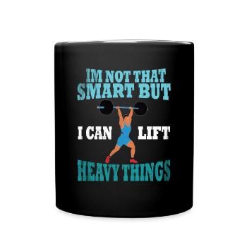Musculation Force Strong Fitness Power Triathlon - Mug uni - noir - Devant