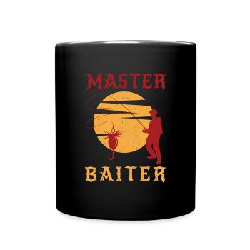 Pêcheur Pêcheur Pêche Canne à pêche Pêche Pêcheur - Mug uni - noir - Devant