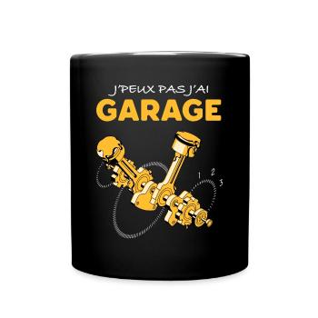 Garage Humour Papa - Mug uni - noir - Devant