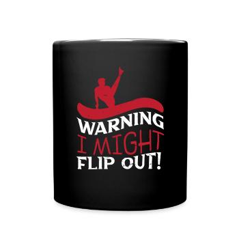 Gymnastik Turnen Barren Trampolin Ringe Turner - Tasse einfarbig - Schwarz - Vorne