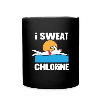 Nageurs Natation 50 mètres piste Brasse - Mug uni - noir - Devant