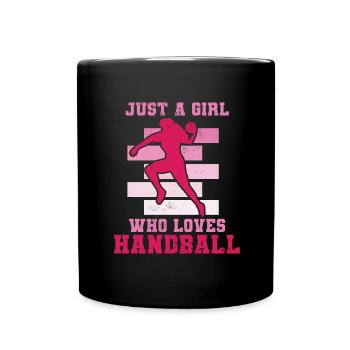 Handball HandballEur Ball Sport - Mug uni - noir - Devant