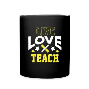 Teacher Primary School Teacher Secondary School Teacher - Full Colour Mug - black - Front