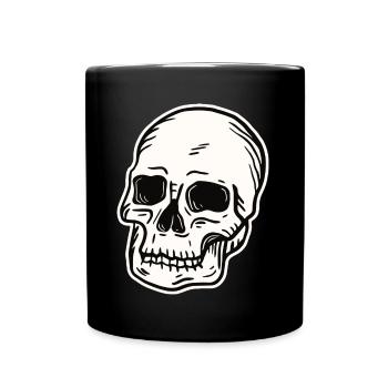 Skull Skeleton Skull Horror Halloween Gift - Full Colour Mug - black - Front