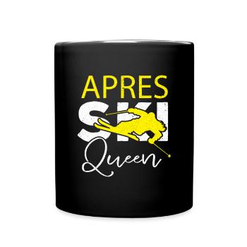 Ski Sking Snowboard Sports d’hiver Skieurs - Mug uni - noir - Devant