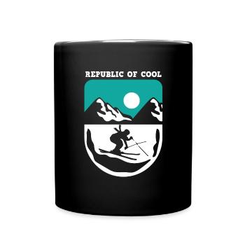 Ski Sking Snowboard Sports d’hiver Skieurs - Mug uni - noir - Devant