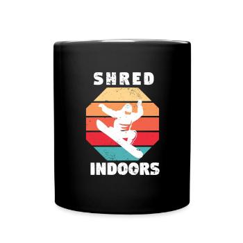 Ski Sking Snowboard Sports d’hiver Skieurs - Mug uni - noir - Devant