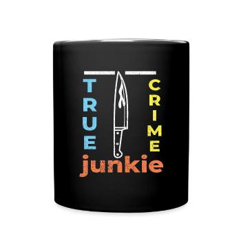 True Crime Junkie Criminal Cases Crime Série policière - Mug uni - noir - Devant