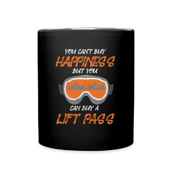 Ski Sking Snowboard Sports d’hiver Skieurs - Mug uni - noir - Devant
