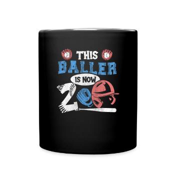 Ce Baller est maintenant 2 Baseball 2nd Birthday - Mug uni - noir - Devant