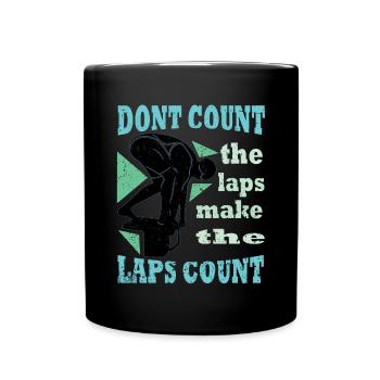 Nageurs Natation 50 mètres brasse - Mug uni - noir - Devant