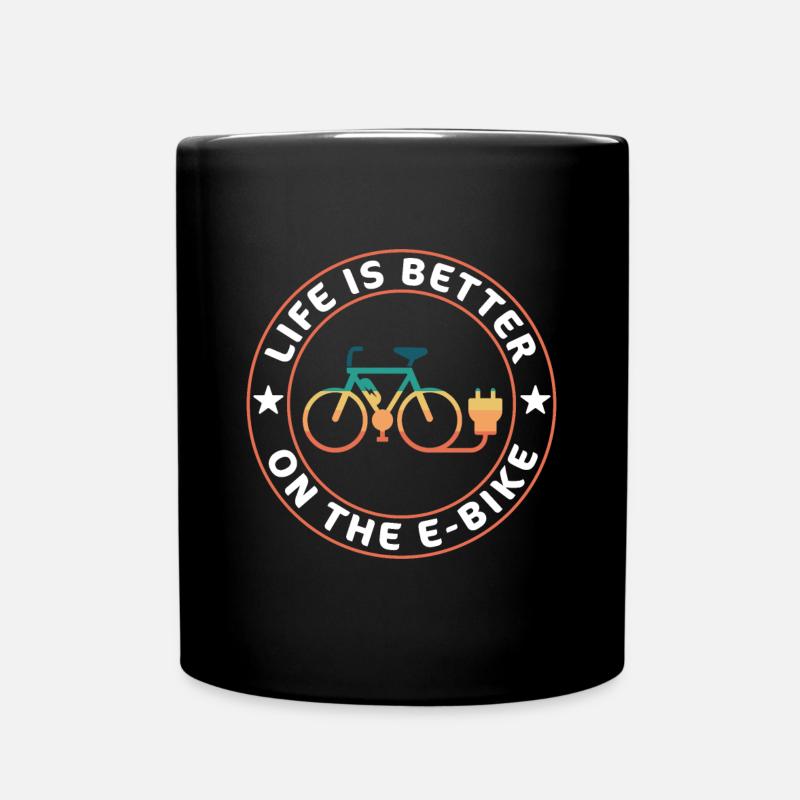 La vie est meilleure avec l’Ebike Ebiker Gift - Mug uni - noir