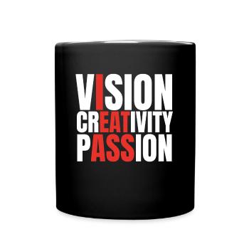 Vision Créativité Passion Drôle Adulte Humour - Mug uni - noir - Devant