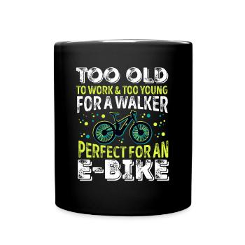 Parfait pour un cadeau de vélo électrique amusant - Mug uni - noir - Devant