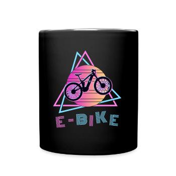 EBike Retro 80s Sunset Electric Bike - Mug uni - noir - Devant