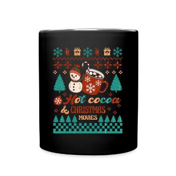 Weihnachten Santa Claus Merry Christmas - Full Colour Mug - black - Front