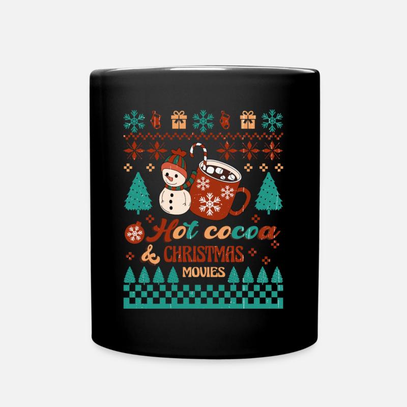 Weihnachten Santa Claus Merry Christmas - Tasse einfarbig - Schwarz