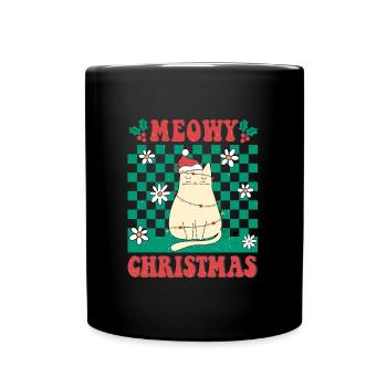 Weihnachten Santa Claus Merry Christmas - Full Colour Mug - black - Front