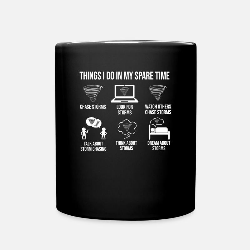 Chasseur D'orages Tornade Humour Cadeau - Mug uni - noir