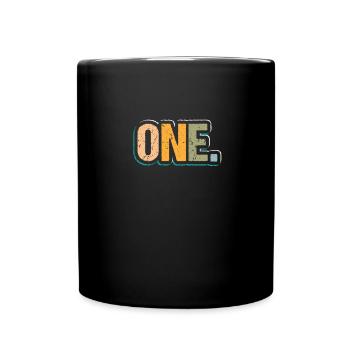 1st Birthday Kids Toodler One - Full Colour Mug - black - Front