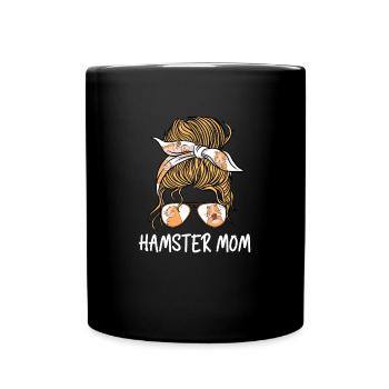 Hamster Mom Owner Rodent - Full Colour Mug - black - Front