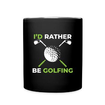 Golf golfeur club de golf balle de golf terrain de golf - Mug uni - noir - Devant