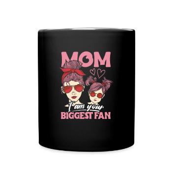 Proud Mom Love Daughter Sunglasses Headband - Full Colour Mug - black - Front