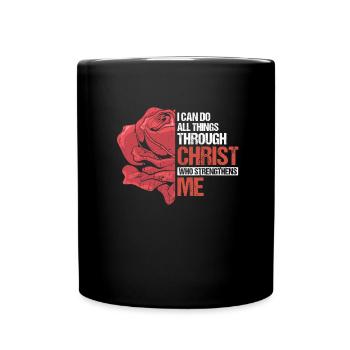Roses I am Waymaker Jesus Christian Bible - Tasse einfarbig - Schwarz - Vorne