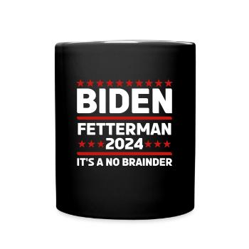 Funny Biden Fetterman 2024 - Full Colour Mug - black - Front