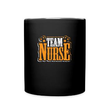 Team Nurse Nursing Hospital Medicine - Tasse einfarbig - Schwarz - Vorne
