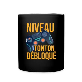 Futur Tonton Gamer Annonce Grossesse Oncle - Mug uni - noir - Devant