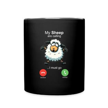 Mes brebis m’appellent - Mug uni - noir - Devant