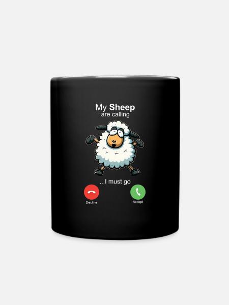 Mes brebis m’appellent - Mug uni - noir