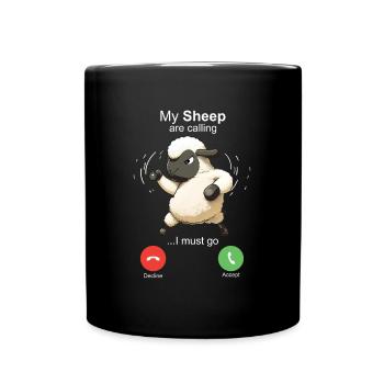 Mes brebis m’appellent - Mug uni - noir - Devant
