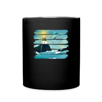 Phare d’époque - Mug uni - noir - Devant