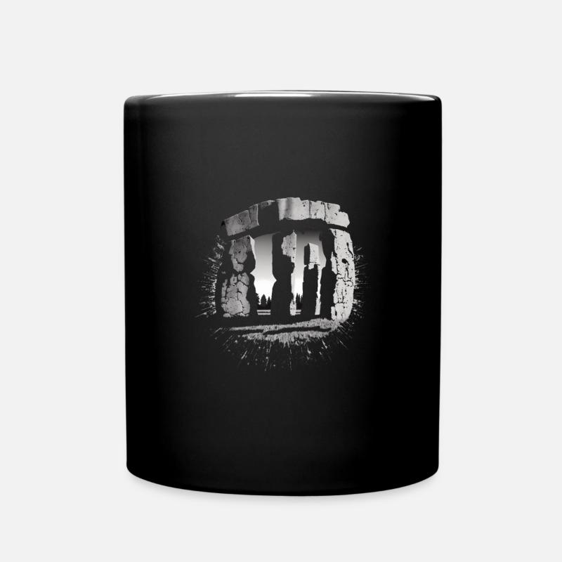 Stonehenge - Tasse einfarbig - Schwarz
