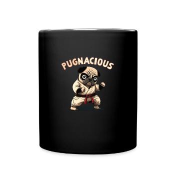 Jeu de mots pour chiot carlin - Mug uni - noir - Devant