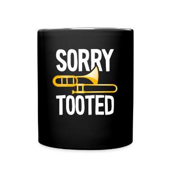 Sorry Tooted Trumpet Music Band - Full Colour Mug - black - Front