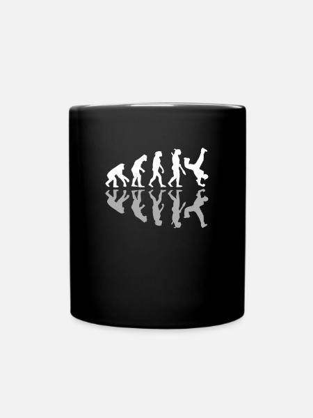 Breakdancing Human Evolution Dancer Breakdance - Mug uni - noir