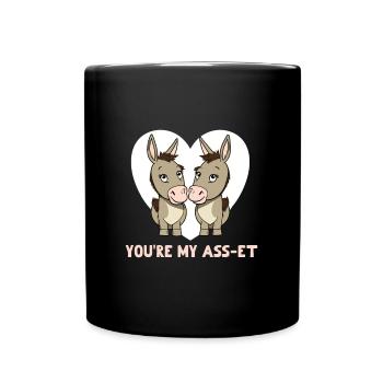You're my Ass-et Valeintine's Day - Full Colour Mug - black - Front