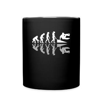 Human Evolution Parkour Freerunning Freerunner - Mug uni - noir - Devant