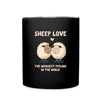 L’amour des moutons est le sentiment le plus étrange au monde - Mug uni - noir - Devant