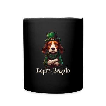 Lepre-Beagle Dog St. Patty - Tasse einfarbig - Schwarz - Vorne