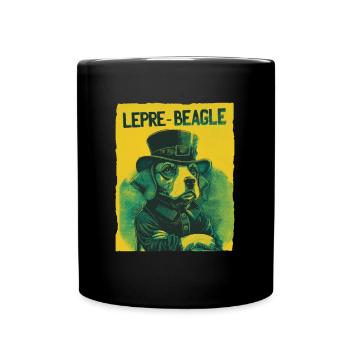Lepre-Beagle Dog St. Patty - Full Colour Mug - black - Front