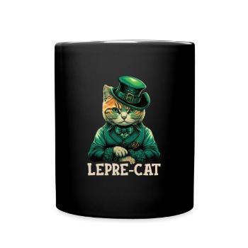 Lepre-Cat St. Patty - Full Colour Mug - black - Front