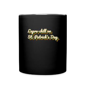 Lepre-chill le jour de la Saint-Patrick - Mug uni - noir - Devant