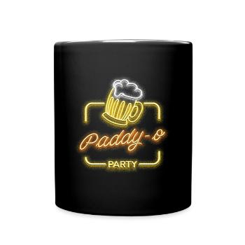 Paddy-o' Party St. Patrick's Day - Tasse einfarbig - Schwarz - Vorne