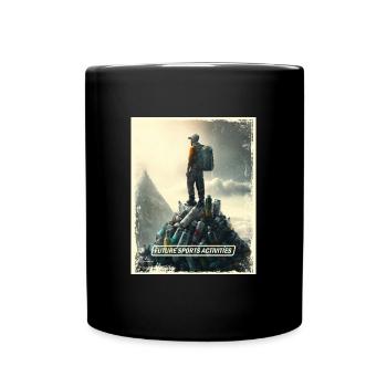 Alpinisme monde post-apocalyptique - Mug uni - noir - Devant