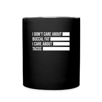 Beauté naturelle Pas de graisse buccale Romover Citation - Mug uni - noir - Devant